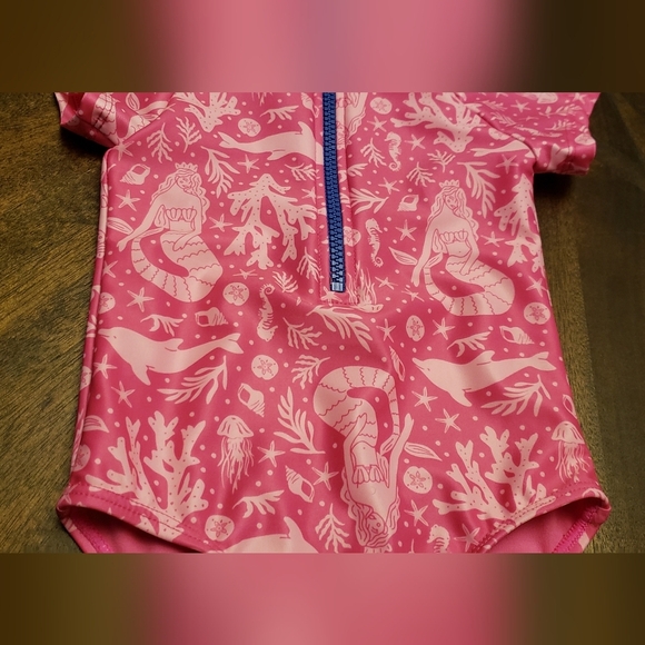 Sol Borne *NEW* Pink Mermaid Kids Swimwear Size 24m - Picture 9 of 10